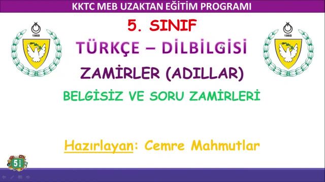 BRT 11 MART  2021 Uzaktan Eğitim 5 Sınıf