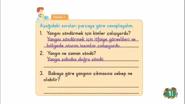 BRT 18 MART  2021 Uzaktan Eğitim 1 Sınıf